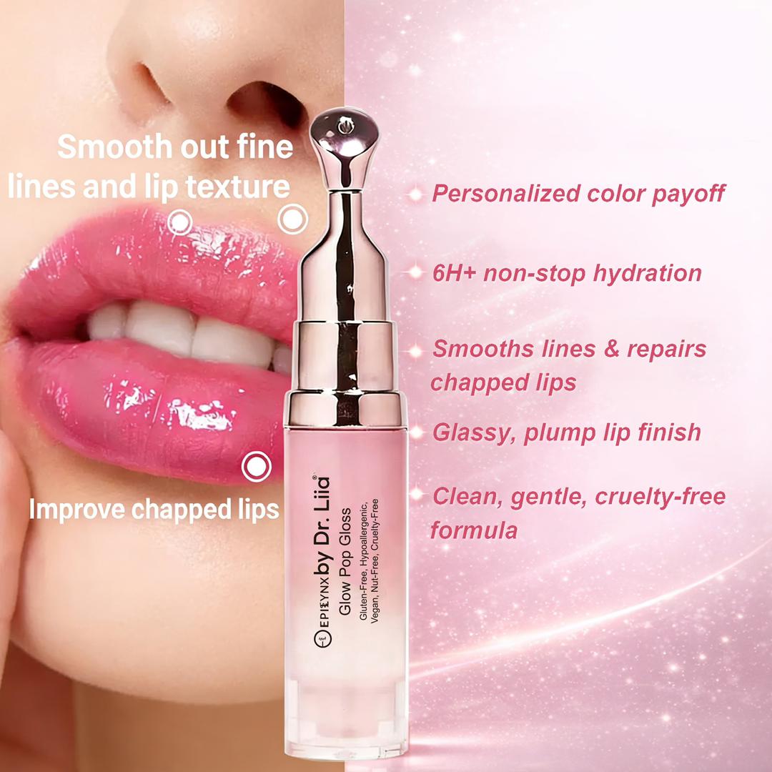 Glow Pop Gloss & Lip Treatment – Radiant Shine & pH Color-Shift