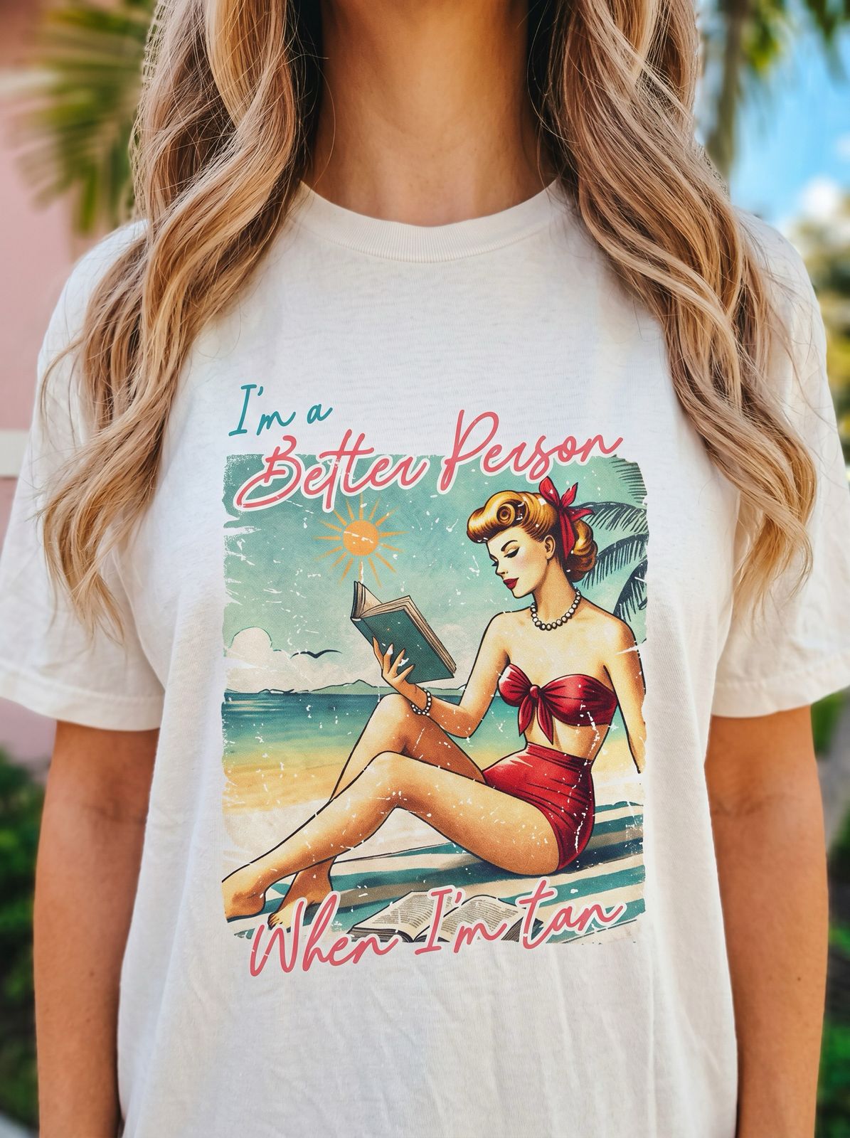 I'm a Better Person When I'm Tan Comfort Colors Graphic Tee
