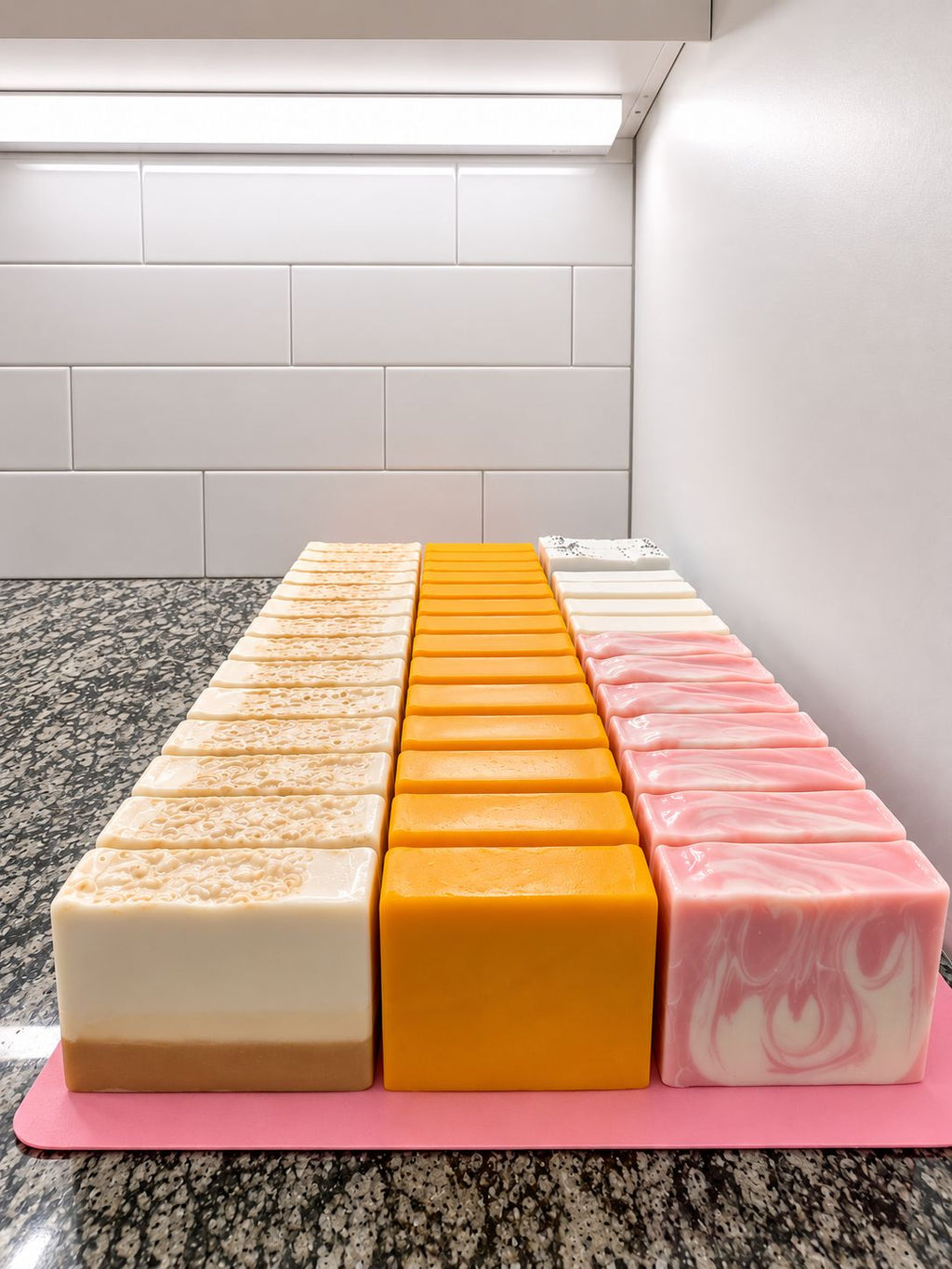 Natural Soap Bundle: Minimalist Bathing Bars in Vibrant Tones