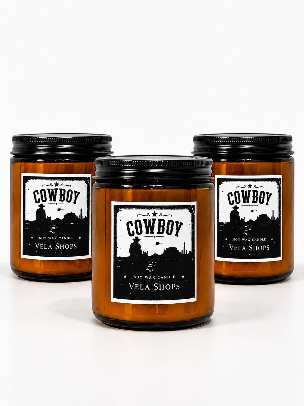 Cowboy Soy Wax Candle – Rustic Western Home Fragrance