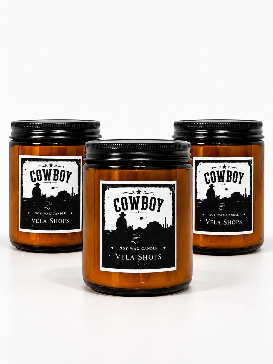 Cowboy Soy Wax Candle – Rustic Western Home Fragrance