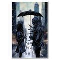 A stylized 11x17 art print with the text When You're Happy on durable white cardstock.