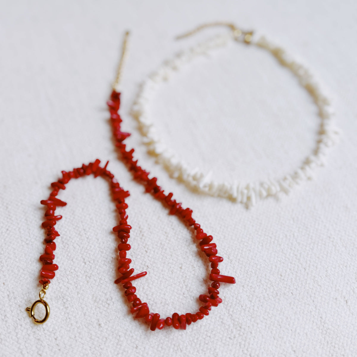 White Sands Coral Reef Necklace Gold-Plated Coastal Jewelry