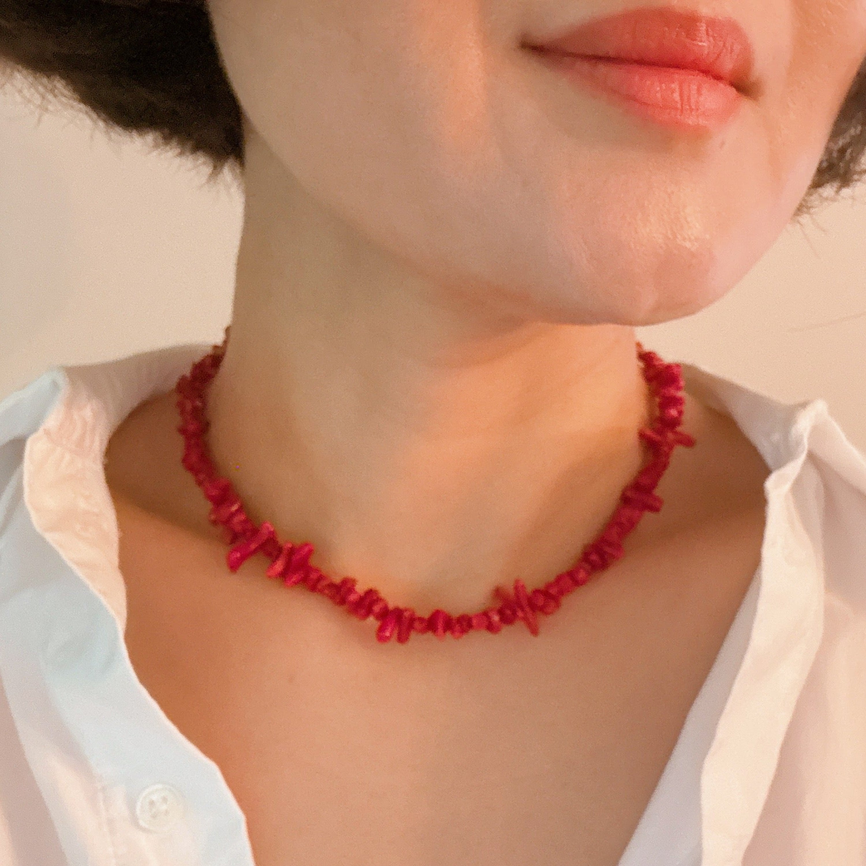 White Sands Coral Reef Necklace Gold-Plated Coastal Jewelry