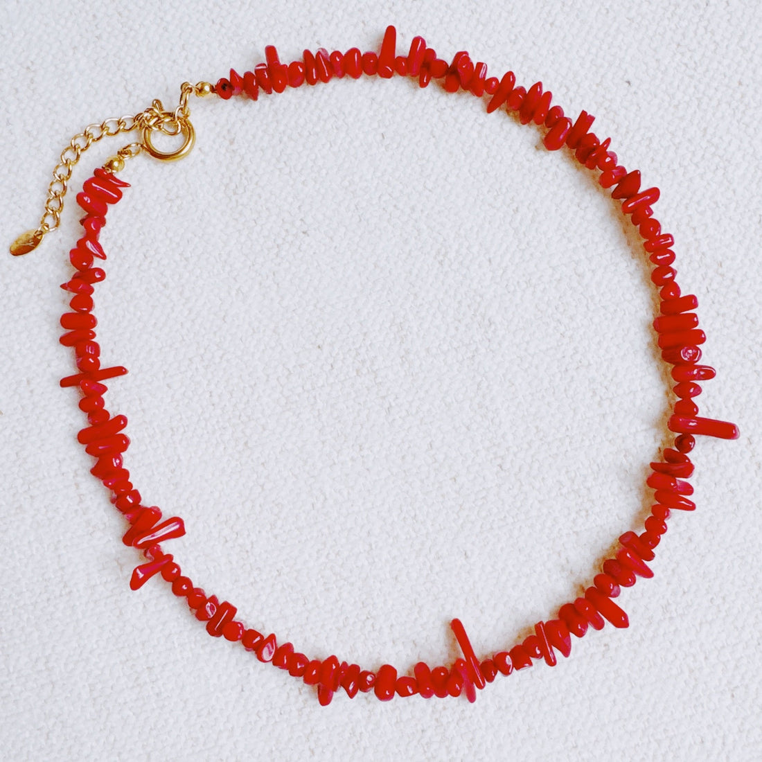 White Sands Coral Reef Necklace Gold-Plated Coastal Jewelry