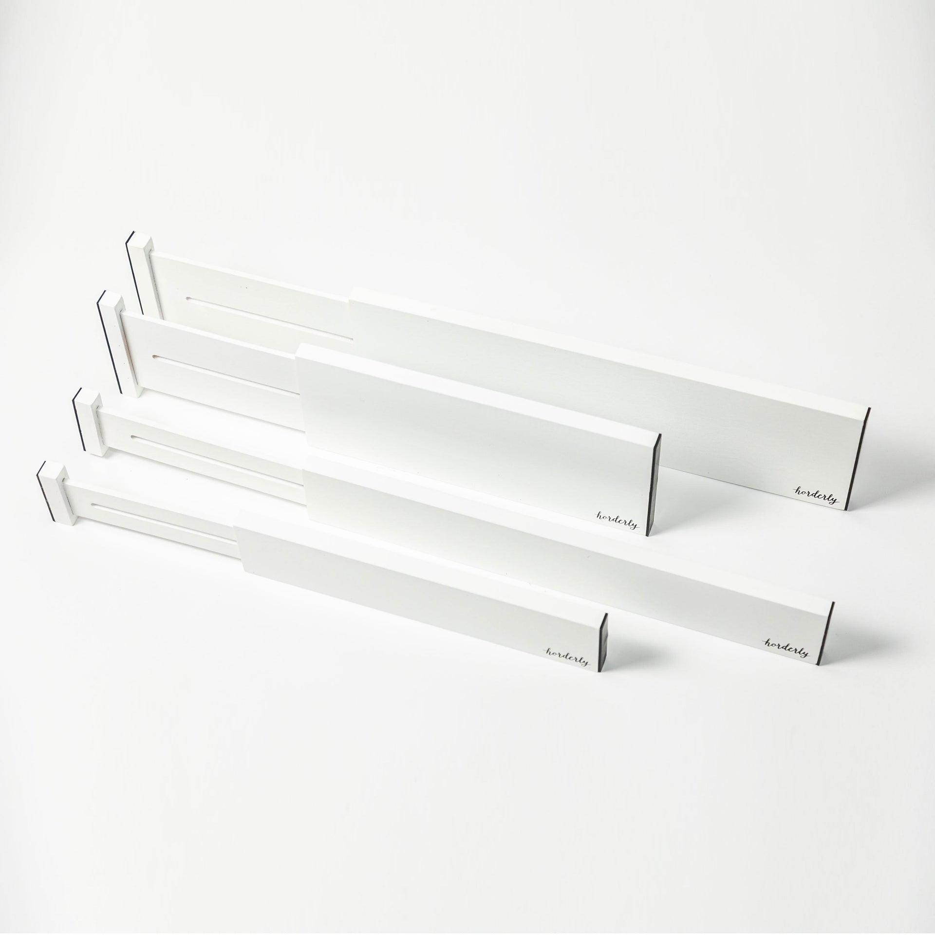 Bamboo Expandable Drawer Dividers – White