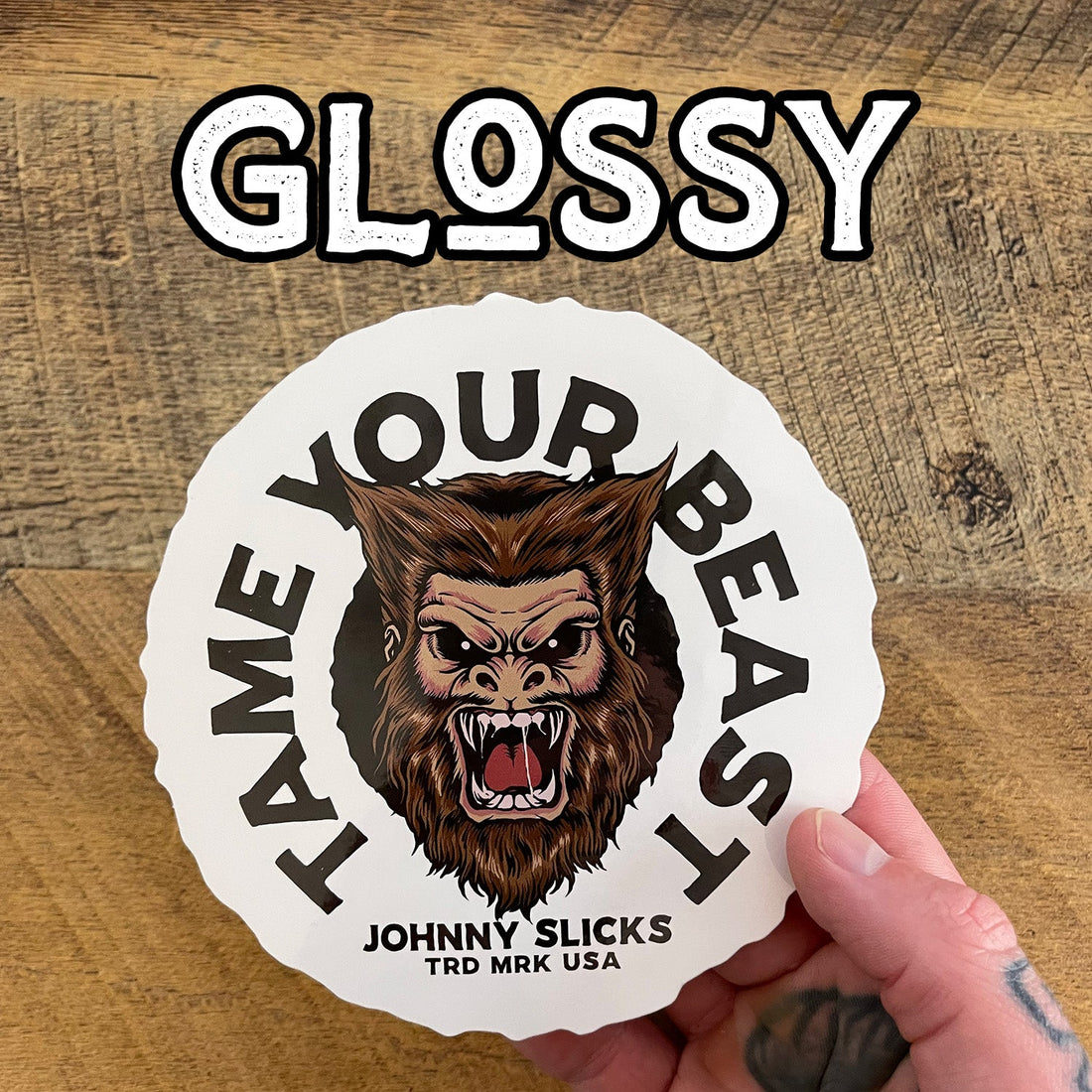 Tame Your Beast 5 Inch Round Vinyl Decal Sticker - Image 10