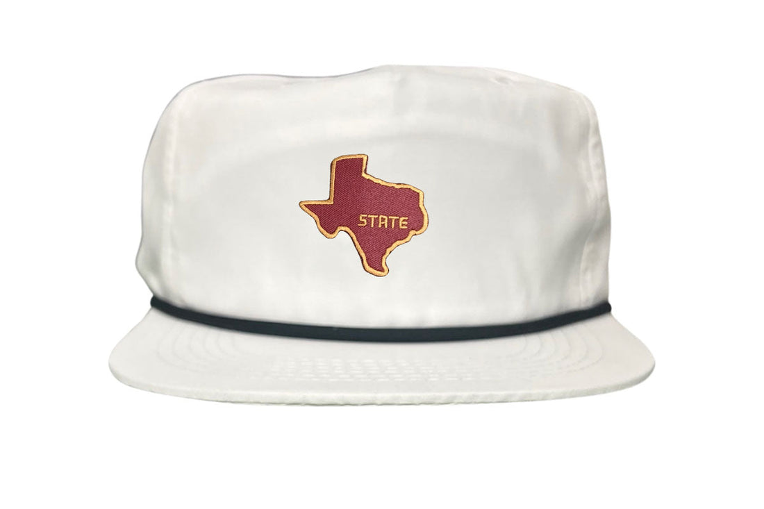 Texas State Bobcats Dad Hat Maroon and Gold Baseball Cap