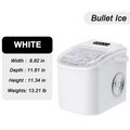 Portable Countertop Ice Maker Machine with Dual Ice Sizes