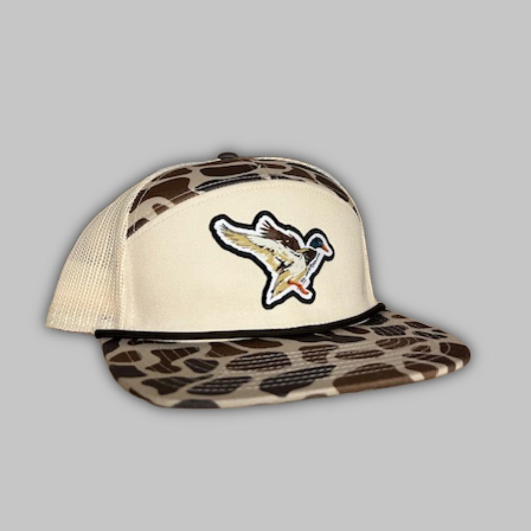 Landing Mallard 7 Panel Hat - Duck Season Outdoor Cap