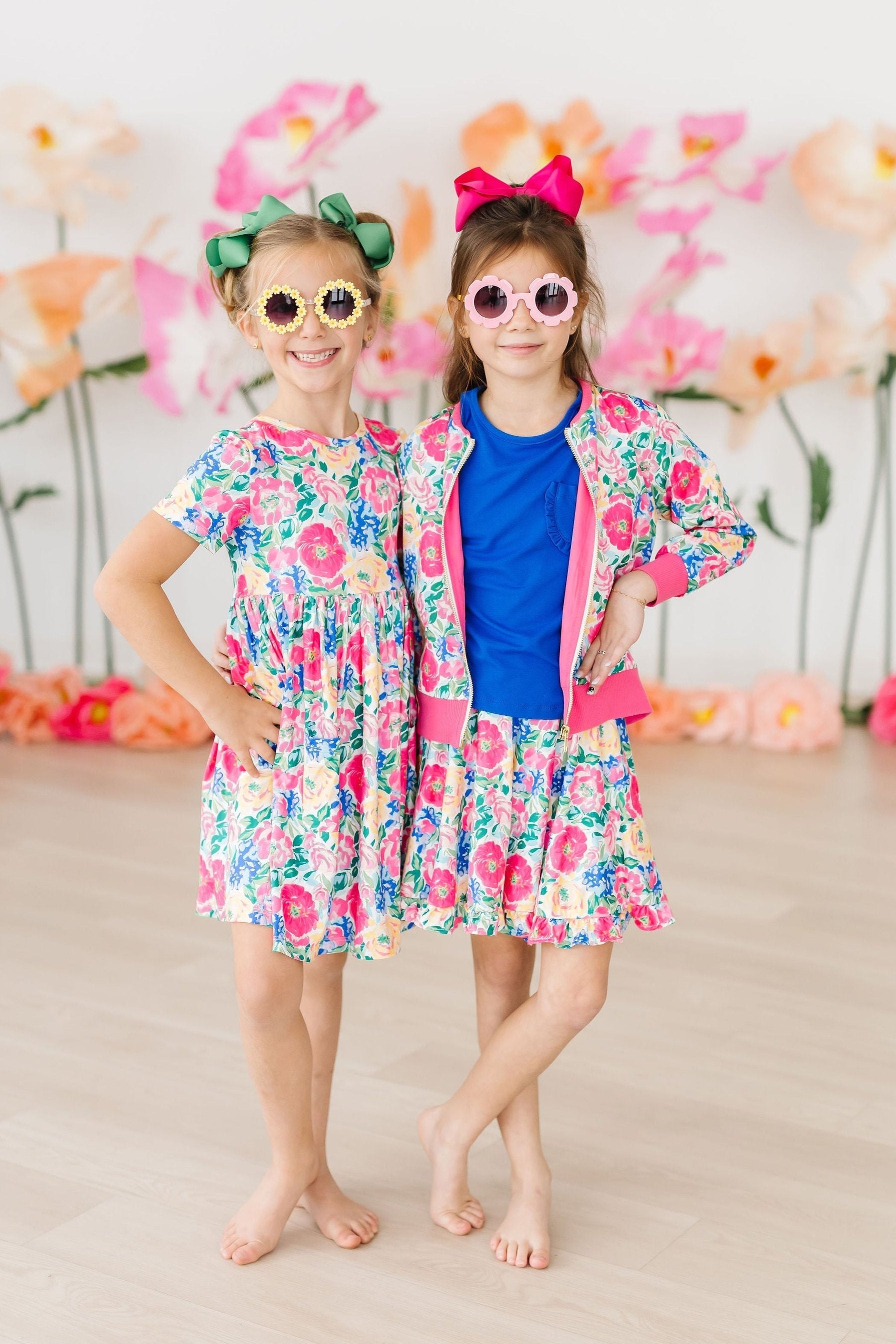 Wildflower Wishes Short Sleeve Pocket Twirl Dress for Girls - Image 2