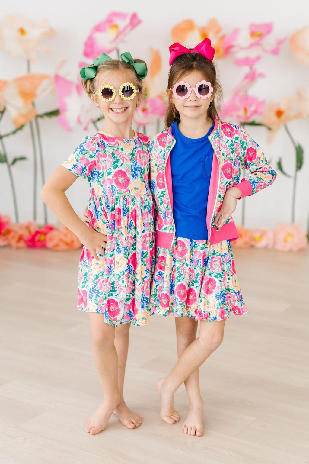 Wildflower Wishes Satin Bomber Jacket for Girls - Image 6