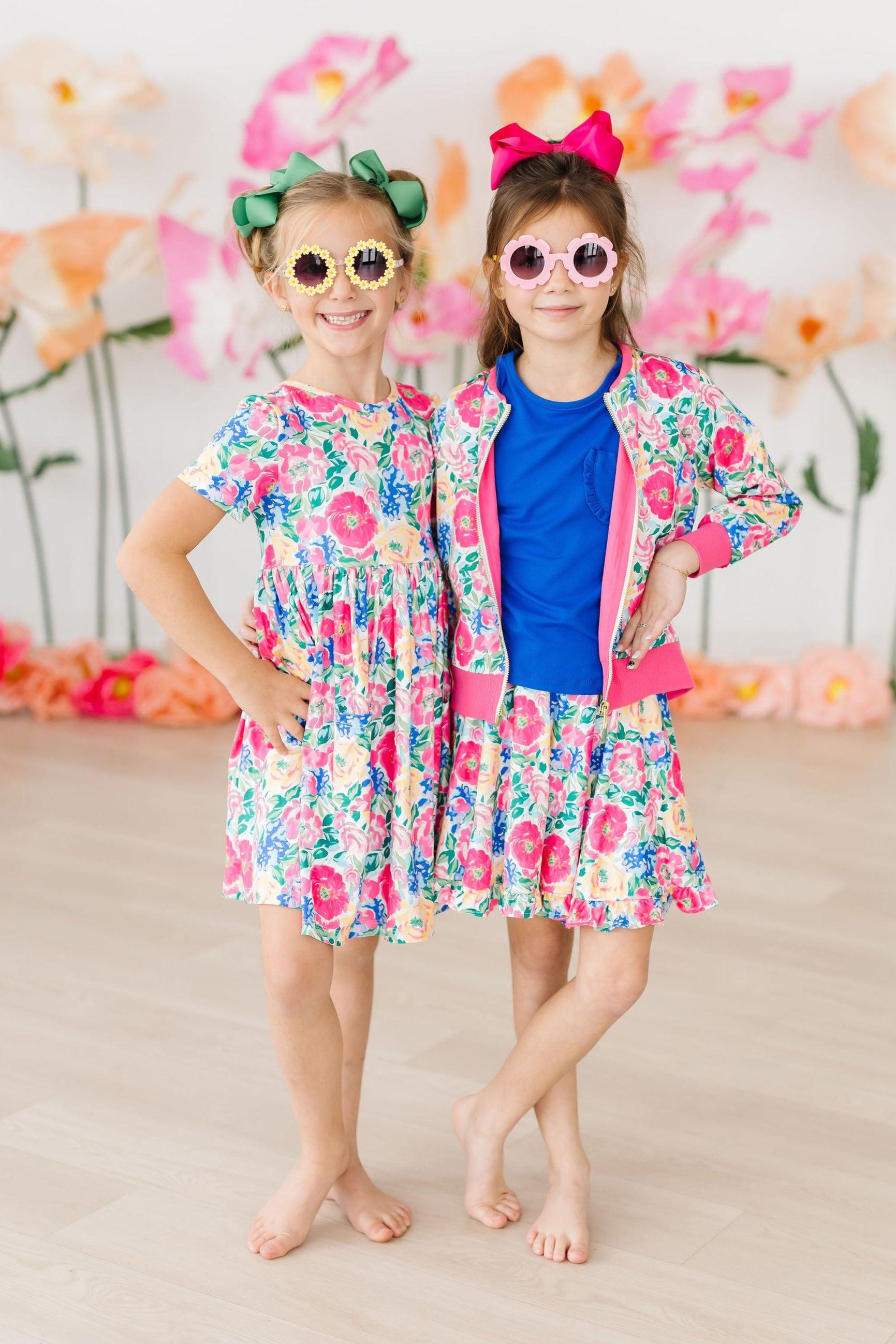Wildflower Wishes Satin Bomber Jacket for Girls - Image 6