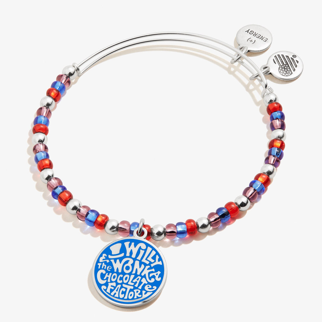 Willy Wonka Chocolate Factory beaded charm bangle featuring movie-inspired charms
