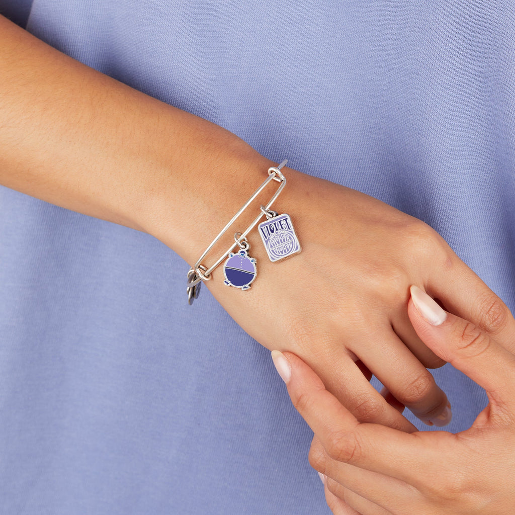 Willy Wonka Violet Duo Charm Bangle 50th Anniversary