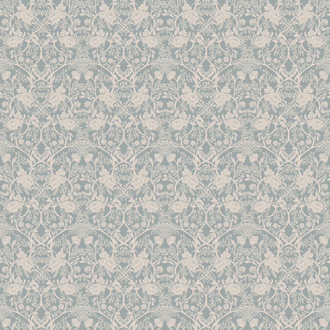 Winslow Floral Wallpaper – Beige, Cream, Pale-pink & Sage-green