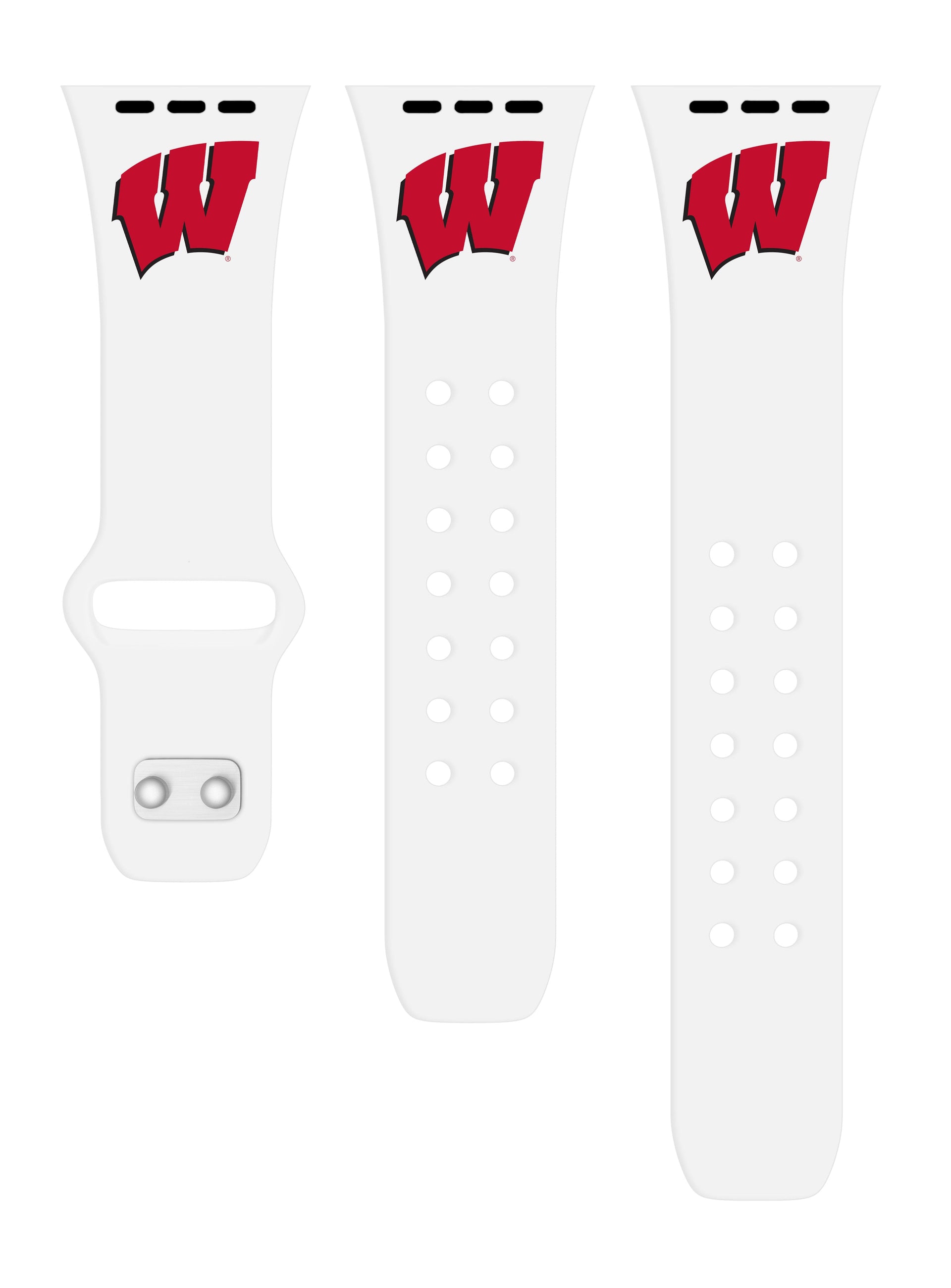Wisconsin Badgers Apple Watch Band Silicone Sport Strap - Image 7