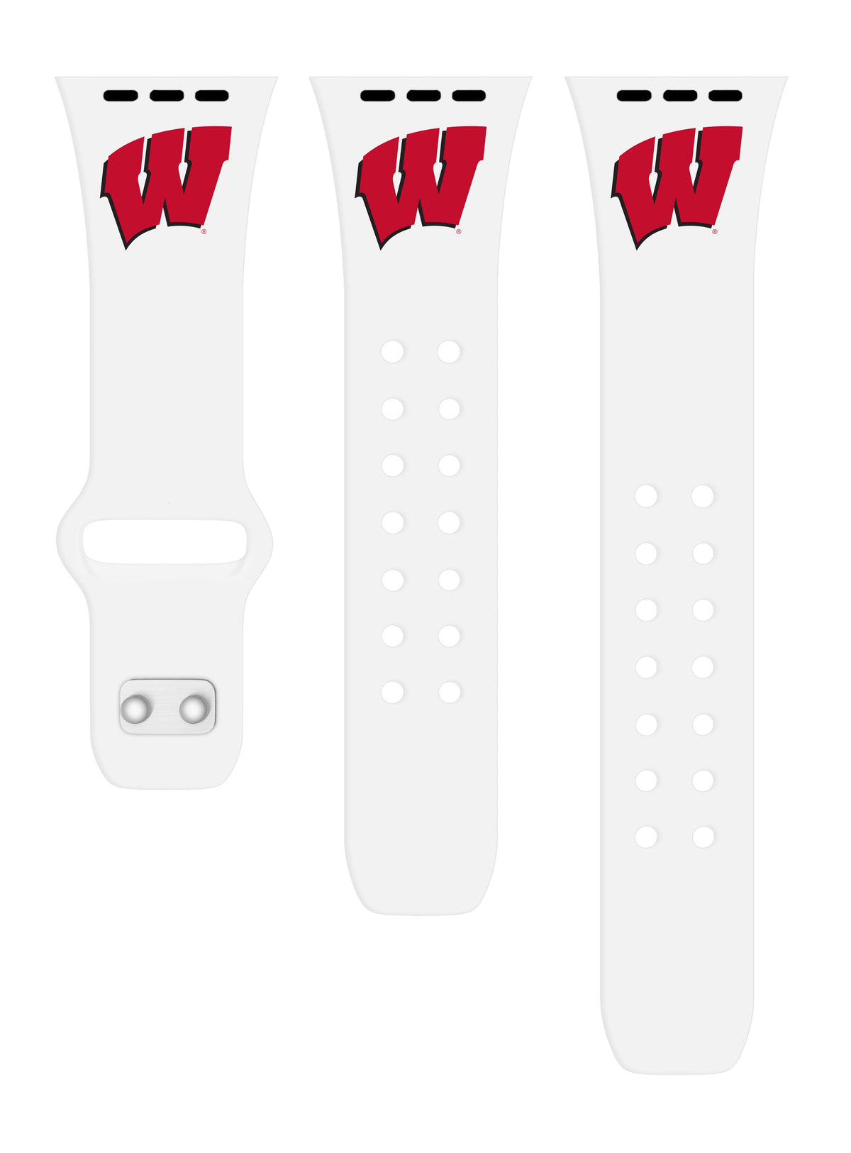 Wisconsin Badgers Apple Watch Band Silicone Sport Strap - Image 7