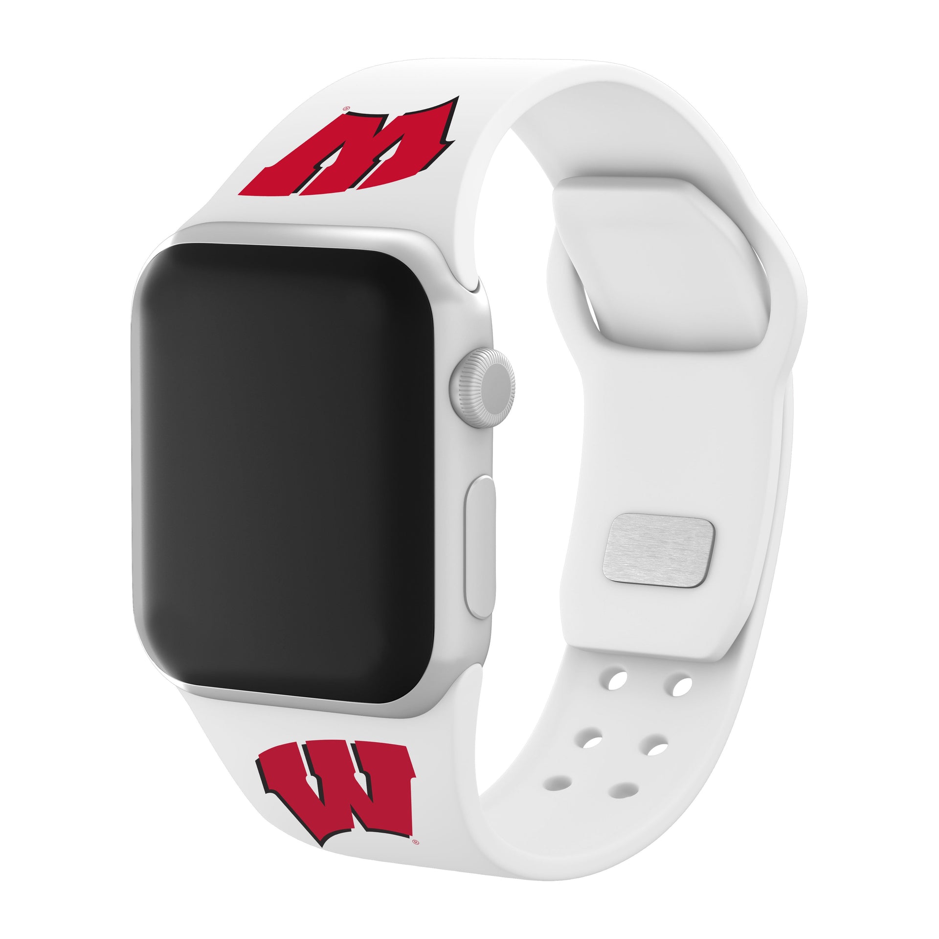 Wisconsin Badgers Apple Watch Band Silicone Sport Strap - Image 8