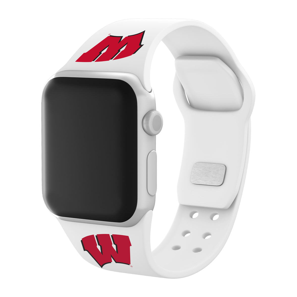 Wisconsin Badgers Apple Watch Band Silicone Sport Strap - Image 8