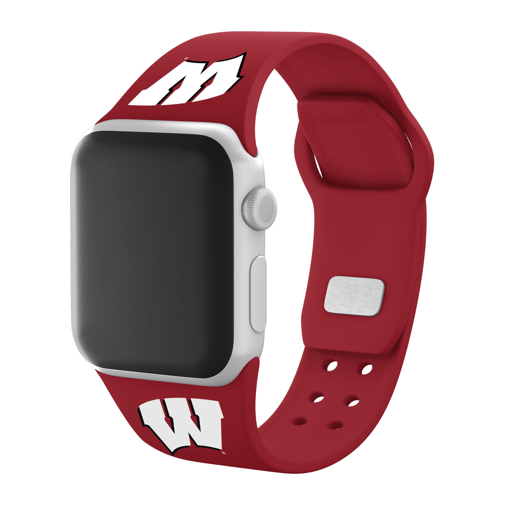 Wisconsin Badgers Apple Watch Band Silicone Sport Strap - Image 4