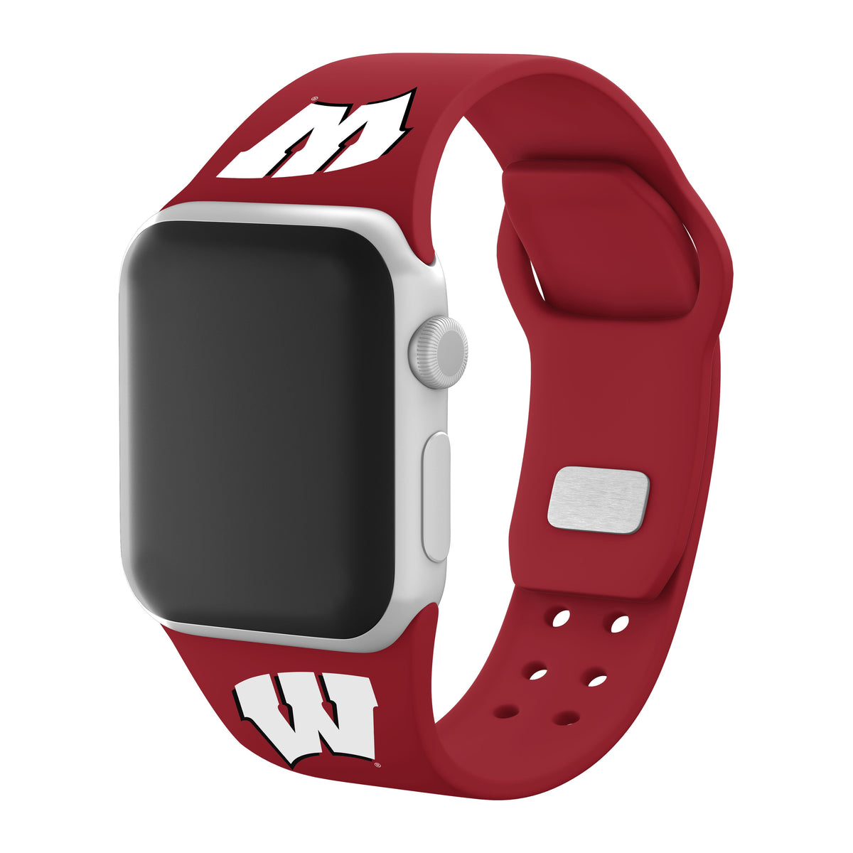 Wisconsin Badgers Apple Watch Band Silicone Sport Strap - Image 4