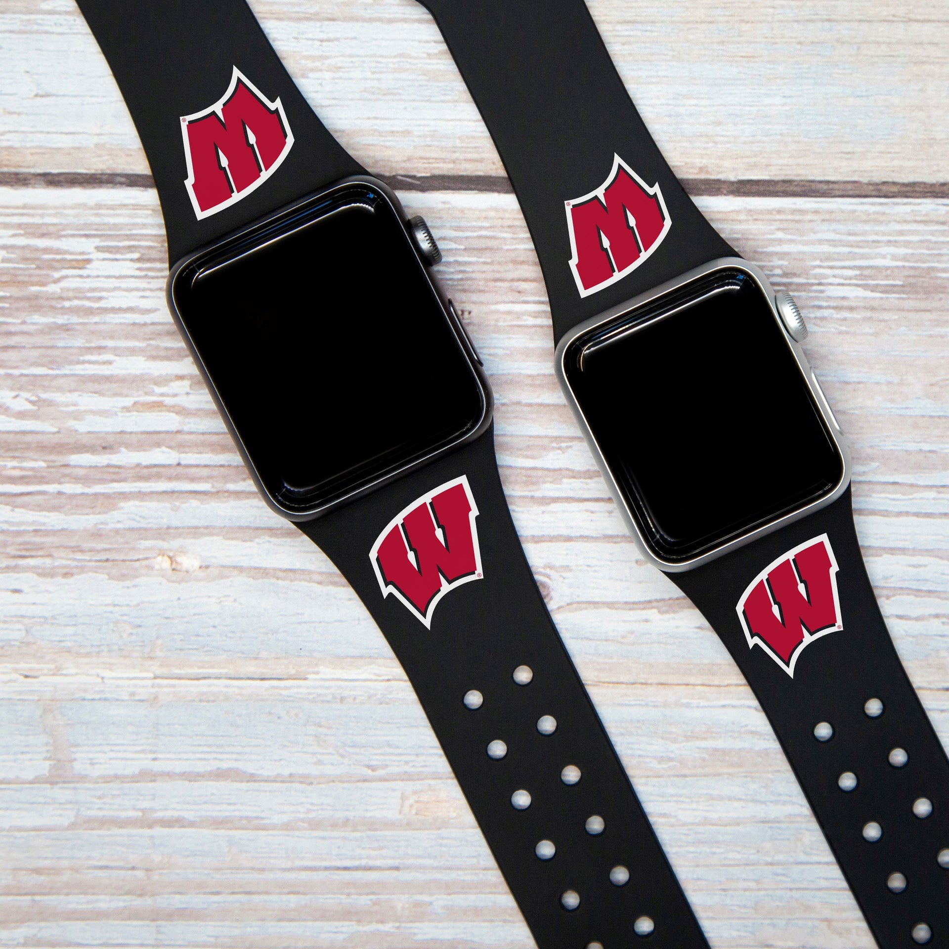 Wisconsin Badgers Apple Watch Band Silicone Sport Strap - Image 10