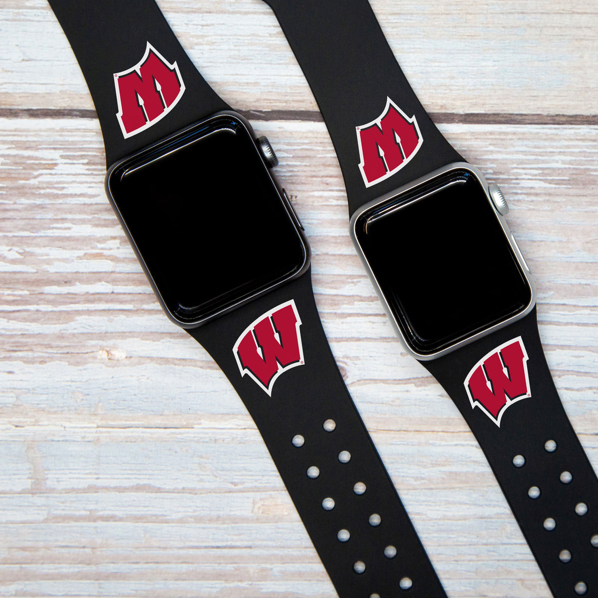 Wisconsin Badgers Apple Watch Band Silicone Sport Strap - Image 10