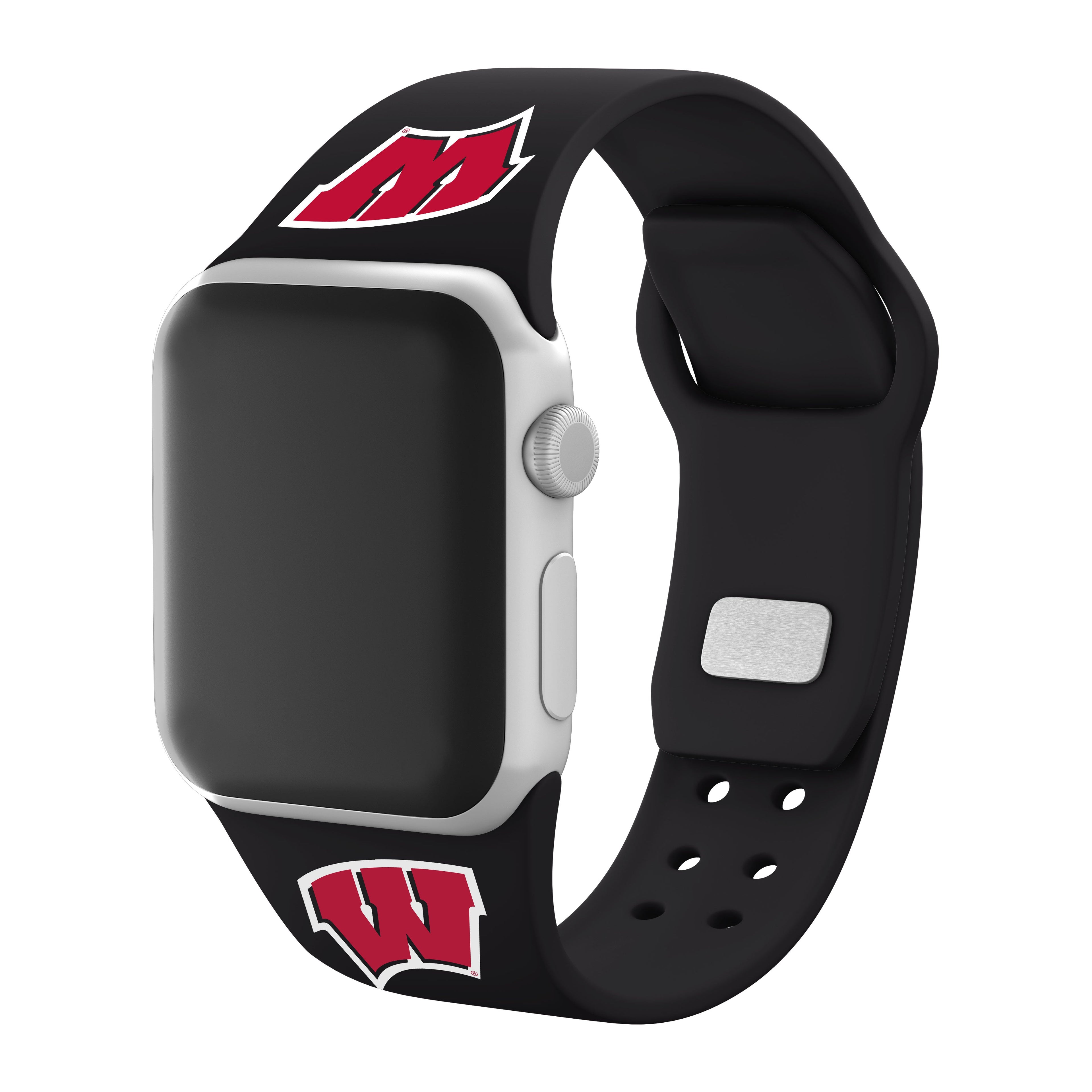 Wisconsin Badgers Apple Watch Band Silicone Sport Strap - Image 12