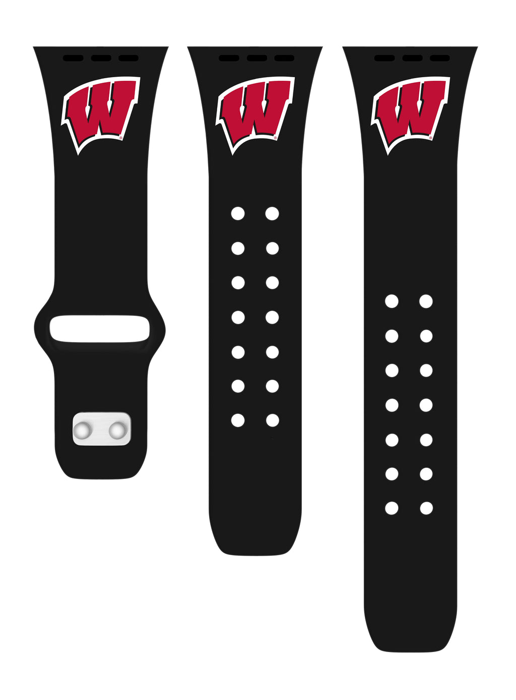 Wisconsin Badgers Apple Watch Band Silicone Sport Strap - Image 11