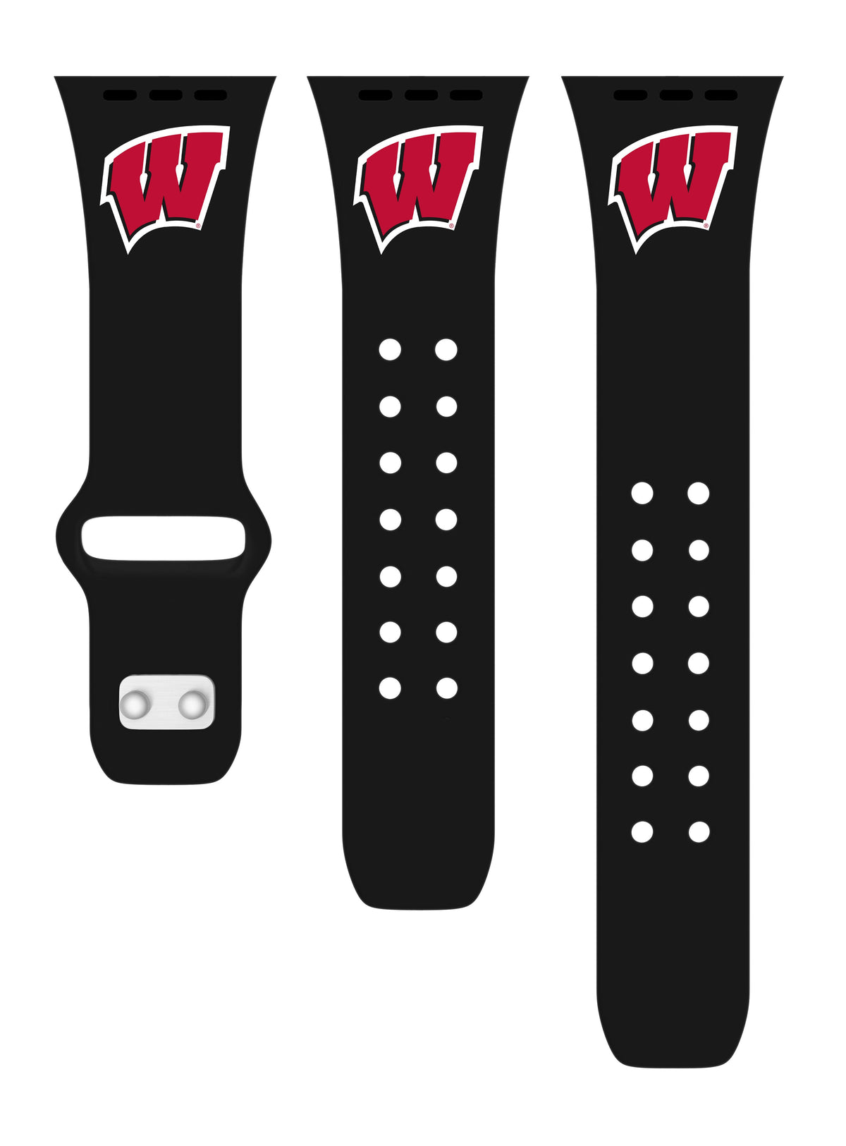 Wisconsin Badgers Apple Watch Band Silicone Sport Strap - Image 11