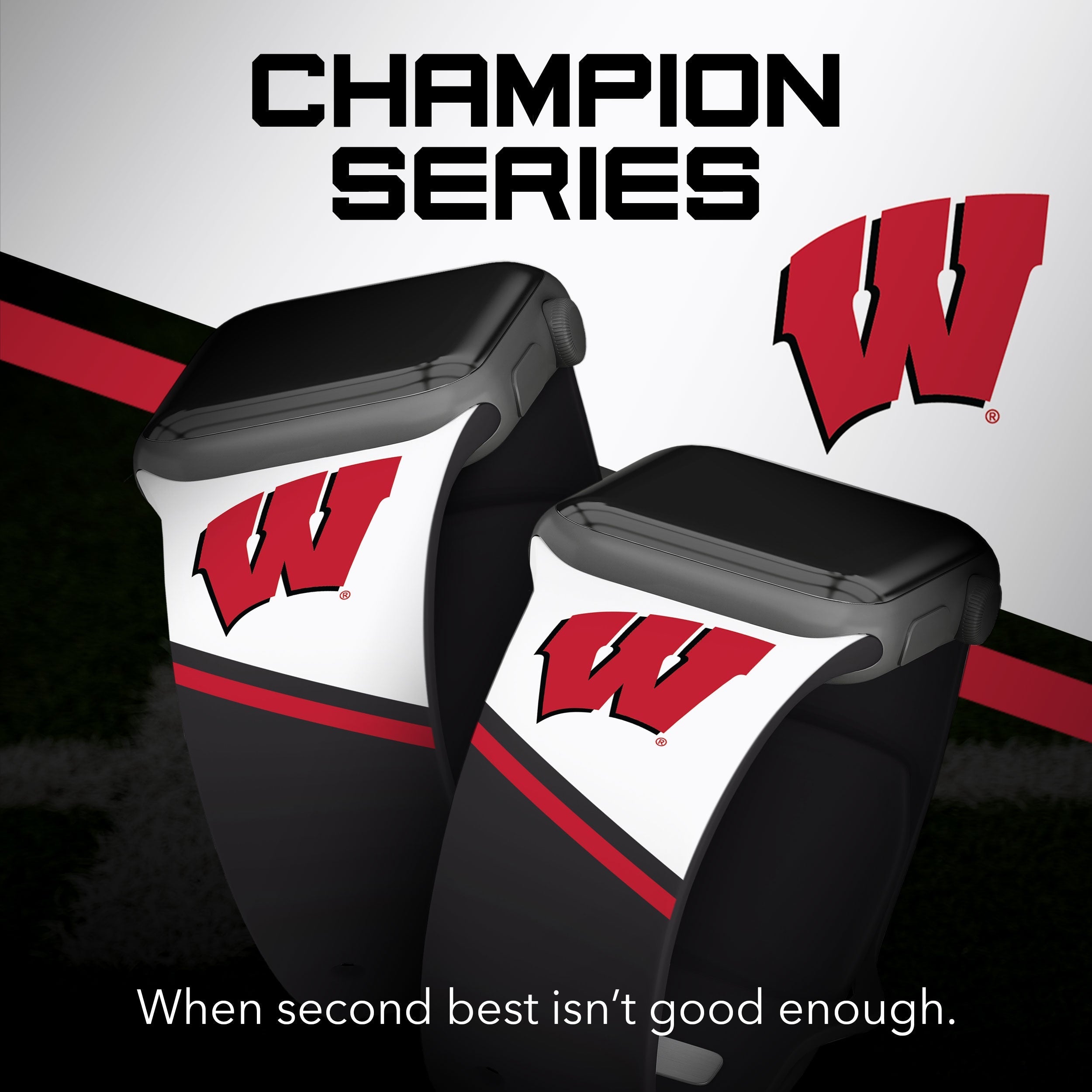 Wisconsin Badgers HD Apple Watch Band