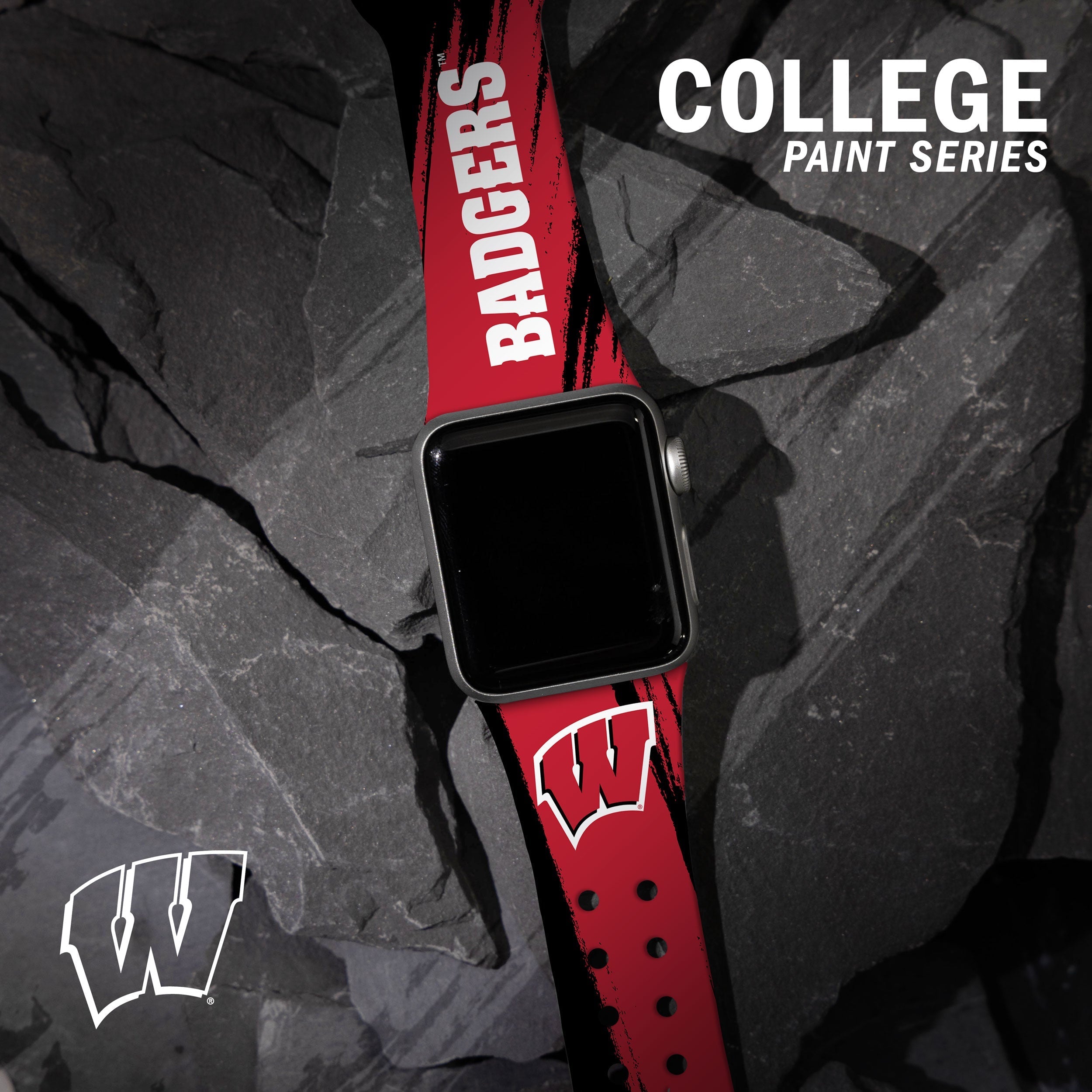 Wisconsin Badgers HD Apple Watch Band