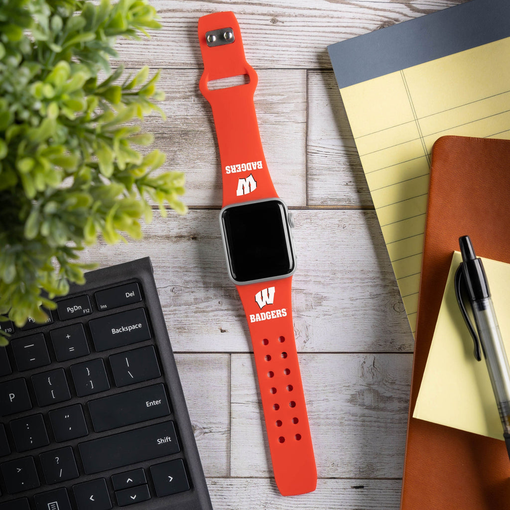 Wisconsin Badgers HD Apple Watch Band