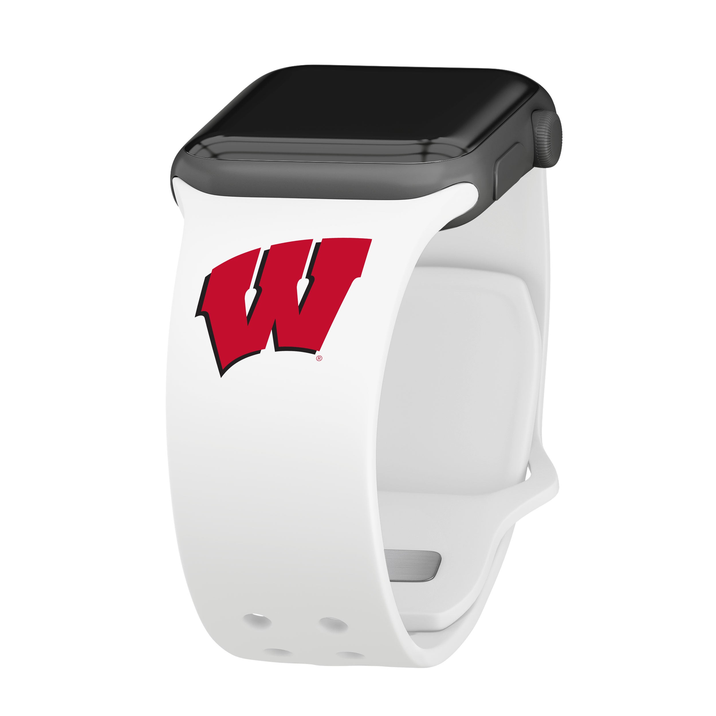 Wisconsin Badgers Apple Watch Band Silicone Sport Strap - Image 5