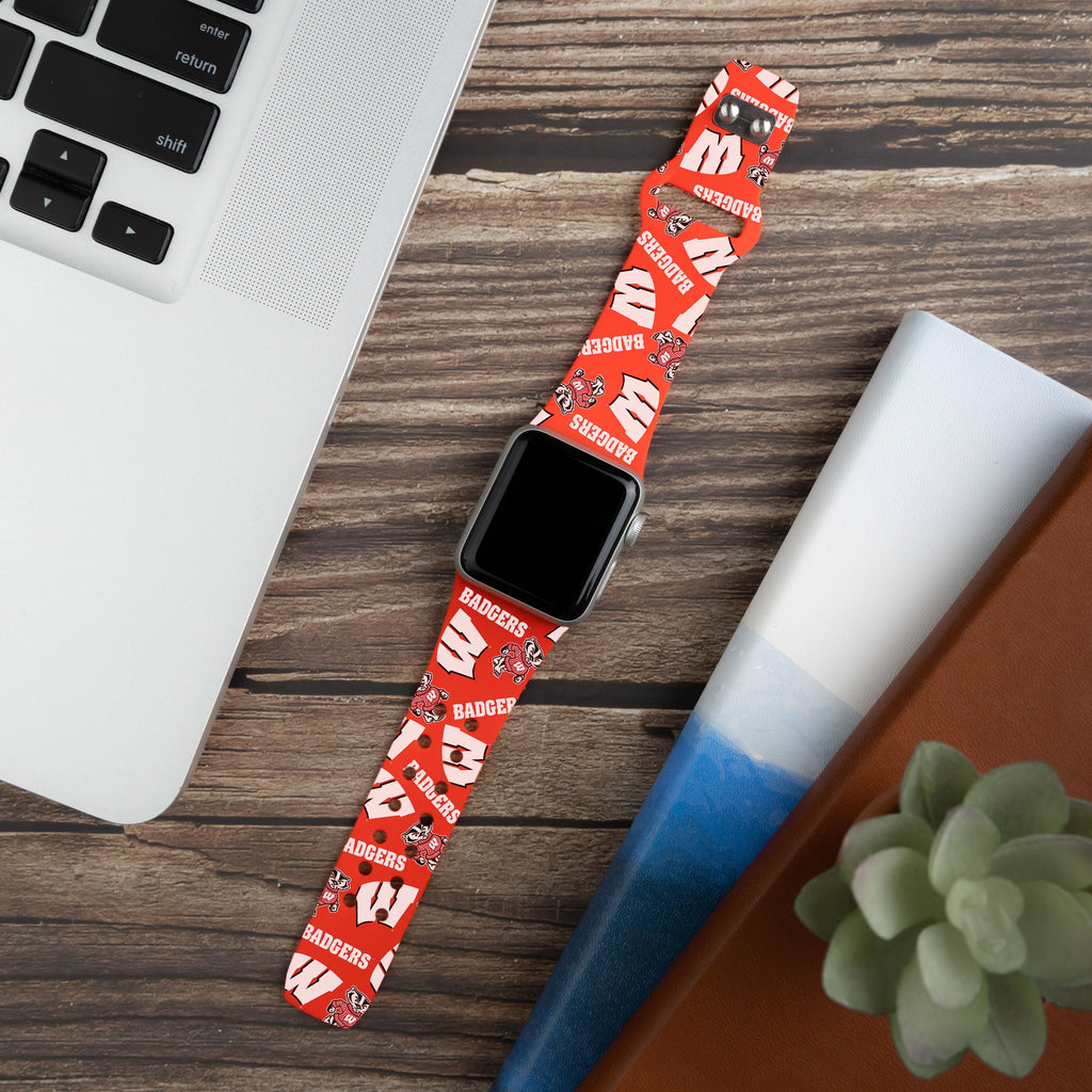 Wisconsin Badgers HD Apple Watch Band