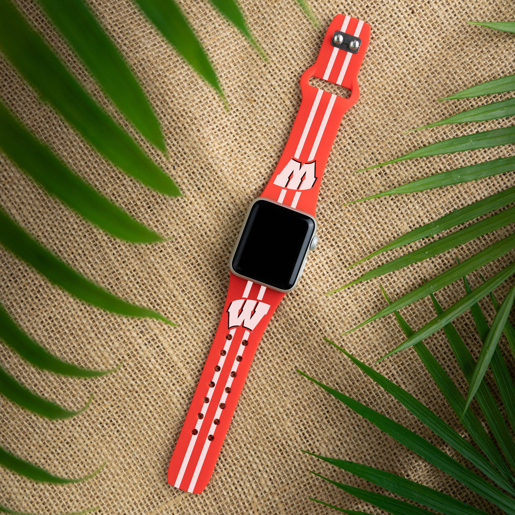 Wisconsin Badgers HD Apple Watch Band