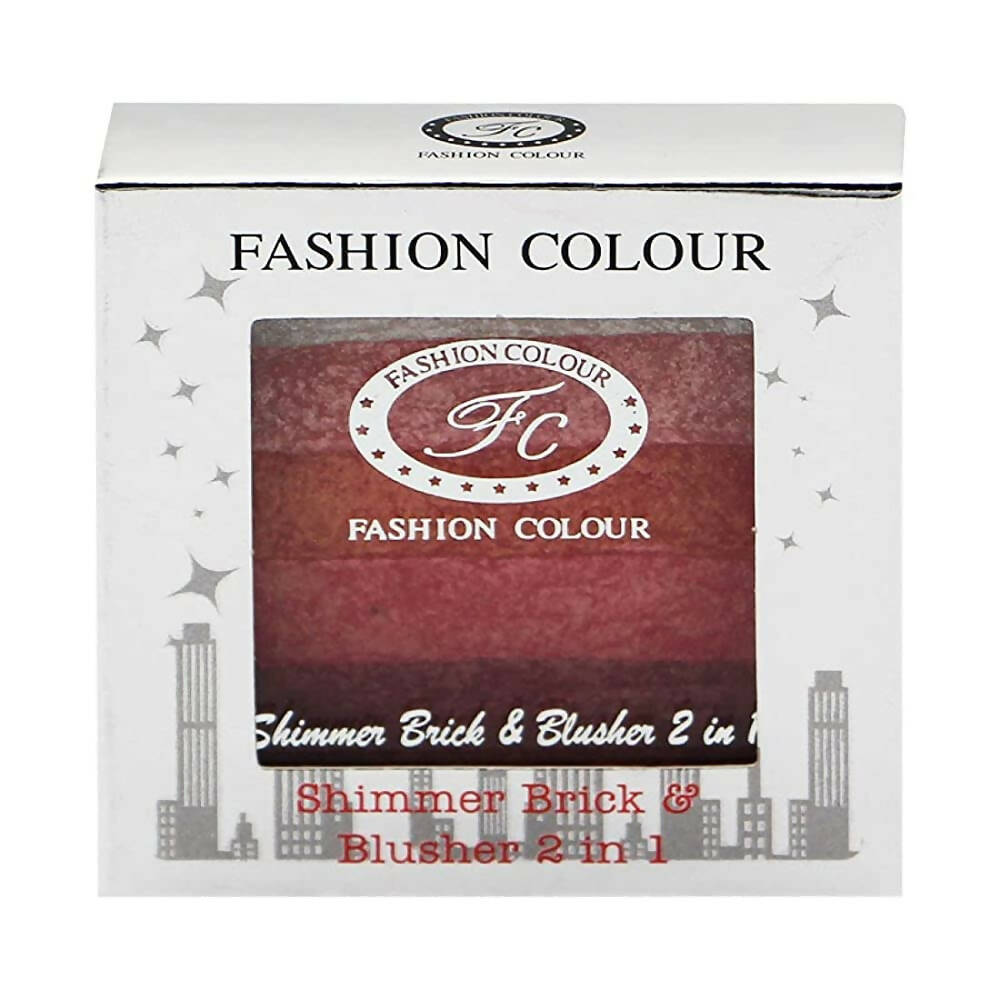 Shimmer Brick & Blusher 2-in-1 Glow Bronzer Powder - Shade 02