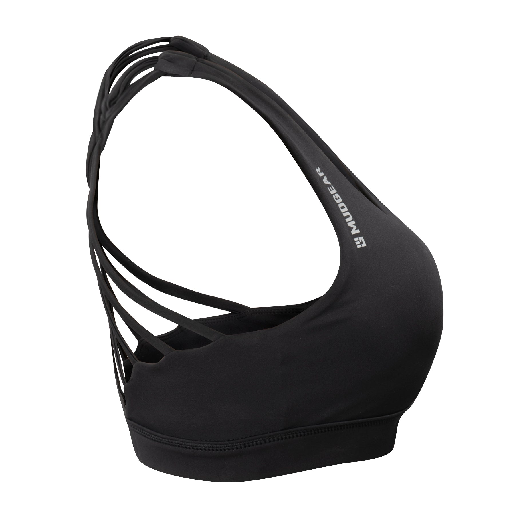 Women's Performance Sports Bra with Storage Pockets in Black - Image 9