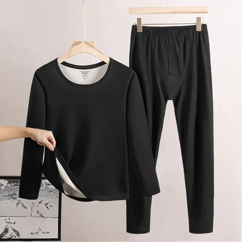 Men's Fleece-lined Thermal Long Johns, Double-sided