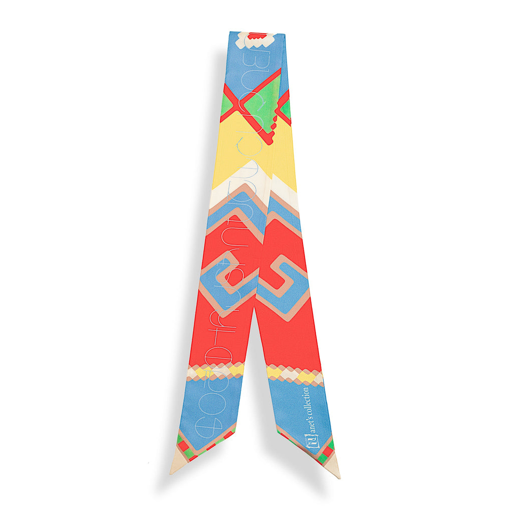 Armenian Alphabet and Rug Design Neck Bow