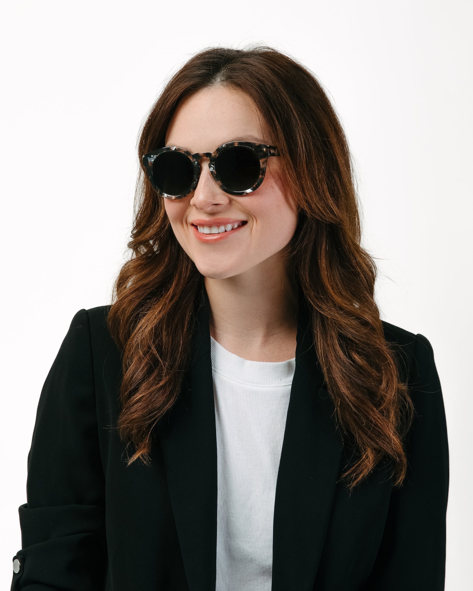 The Quinn Brown Pearl Polarized Sunglasses with Italian Acetate