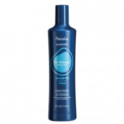 Fanola Wonder No Orange Shampoo bottle for neutralizing brassy tones in blonde hair