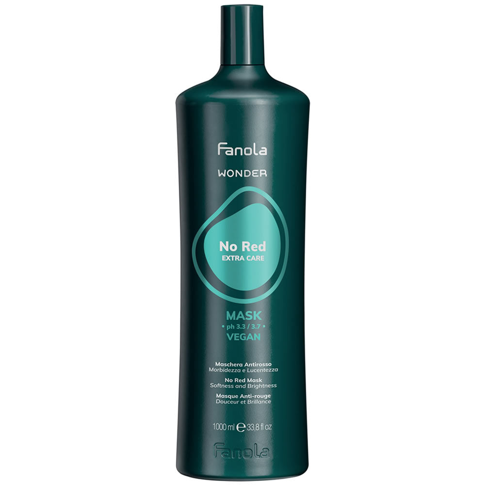 Fanola Wonder No Red Mask 33.8oz for neutralizing red tones in dark hair