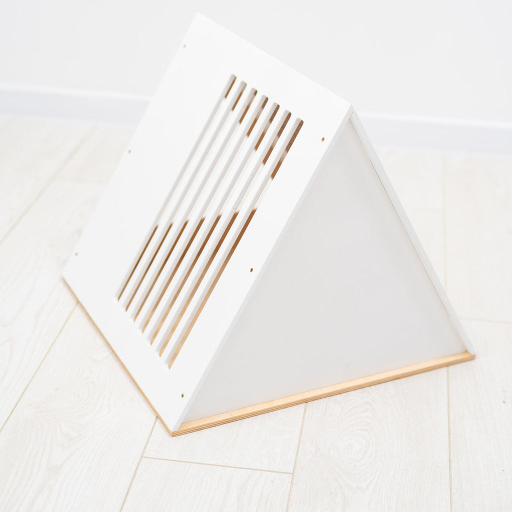 Modern White Wooden Cat House for Indoor Pets