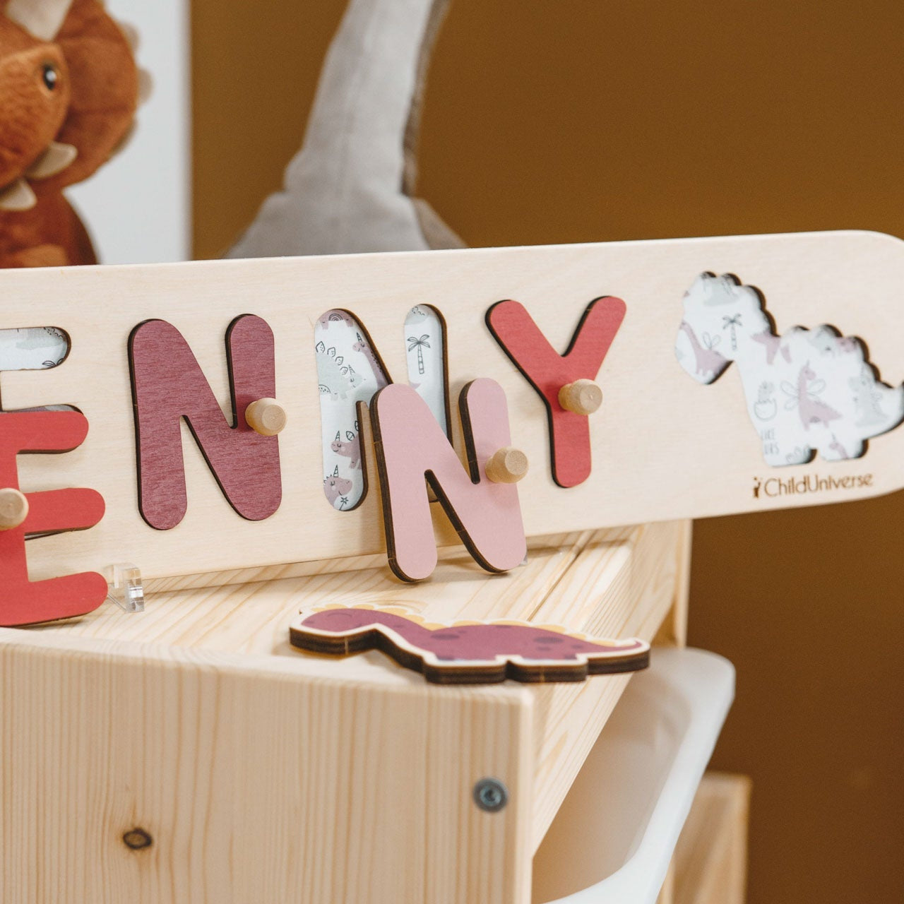 Dinosaur Name Puzzle for Girls
