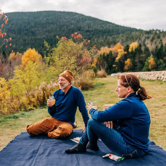 Oversized Recycled Wool Lodge Blanket for Camping and Outdoors