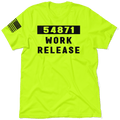 Work Release Safety Yellow T-Shirt for Men