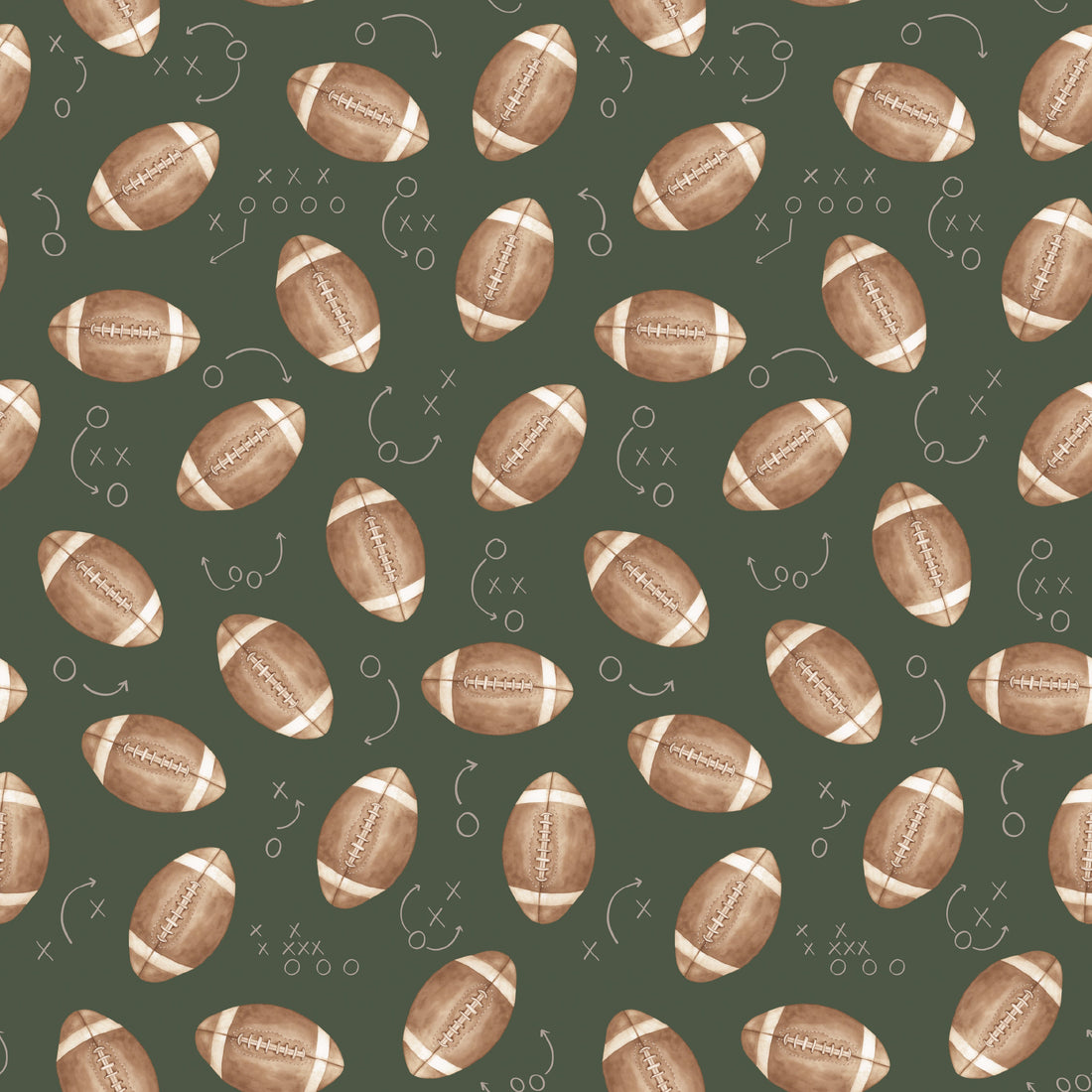 Worthy Removable Wallpaper in Brown, White, Green, Grey and Navy