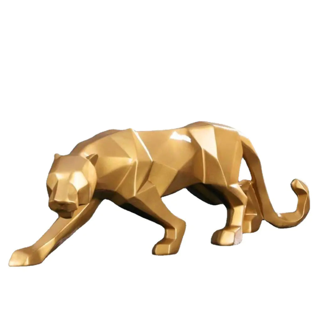 Nordic Style Furniture Decor - Origami Resin Leopard